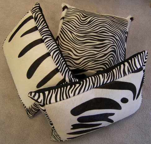 Koehuid met zebraprint mix c