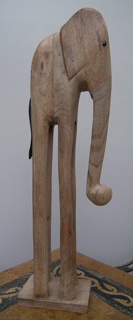 houten olifant naturel